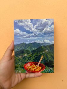 Wooden Art Print Magnet