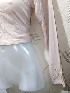 Elegant Sheer Long Sleeve Top ( RESELL)