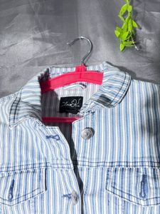 Striped Denim Jacket