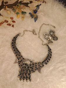 🎉combo of oxidised silver necklace