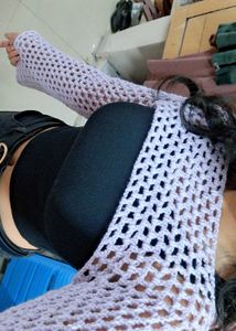 Crochet Fishnet Shrug (Customisable)