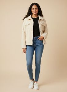 Hudd Cream Sherpa Jacket