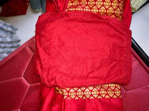 Red &amp; Gold Ethnic Dress