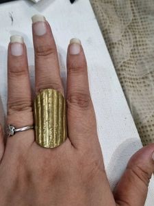 Unique Textured Statement Ring