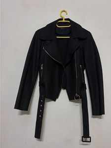 Guess Soft Leather Black stylist Jacket