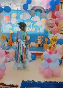 Sparkly Rainbow Tiered Party Dress