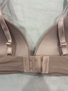 Women’s Nude Beige Ribbed Wireless Bra – Lightly U