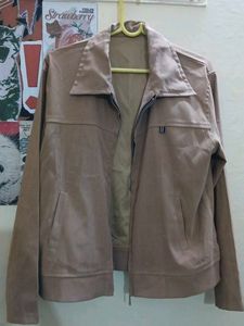 women's Classic Beige Bomber Jacket