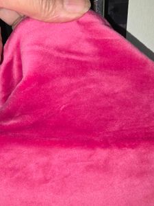 Bright Pink Velvet Coat
