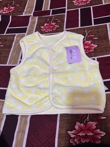 Cute Yellow Polka Dot Baby Vest