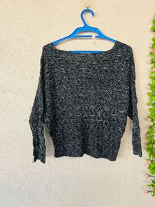 Stylish Textured Knit Sweater