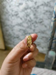 croissant💍 Gold Twisted Rope Ring