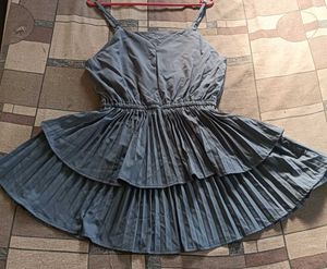 Tiered Pleated Spaghetti Strap Top