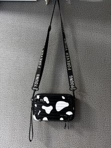 Women Black &white Slingbag