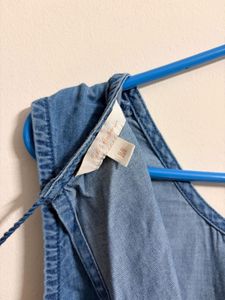 Chambray Tie Back Dress