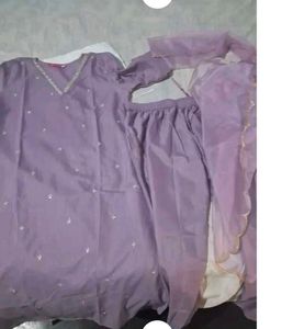 Elegant Lavender Kurti Set