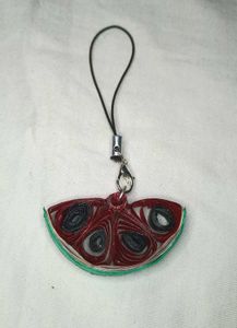 Watermelon Slice cute phone charm paper quilling