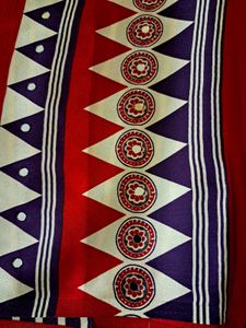 Vibrant Ethnic Saree with Mirror Work