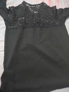 Combo Chic Black Lace &amp; Zip Top with pent
