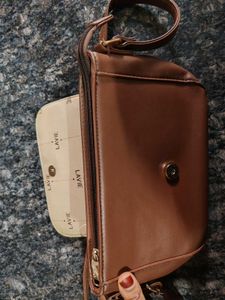 Brown Lavie Crossbody Bag