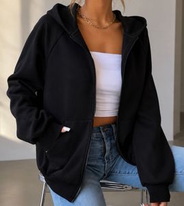 Black Zip-Up Hoodie Jacket