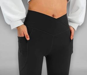 Flared Yoga Pants with Pocket