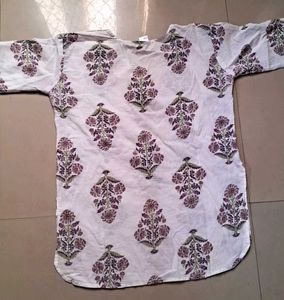 combo Green and white Printed Kurta