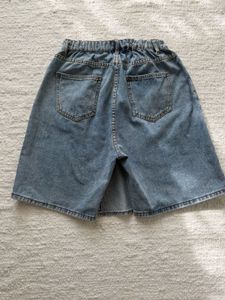Stylish Blue Denim Wrap Skort