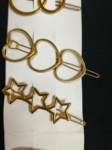 Set of 6 Geometric Hair Clips