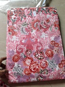 Beautiful Pink patchwork unstitched dress Material
