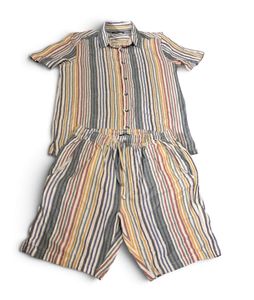 Men's Striped coord Set