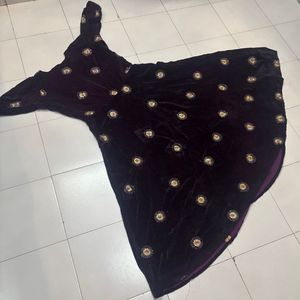 Imported Velvet  Frock