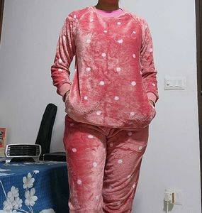 Luxe Peach Night Suit By Sweet Dreams