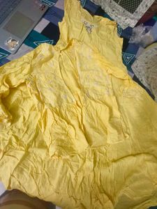Yellow Embroidered Kurta Set