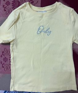 Light Yellow "Only" T-Shirt