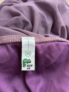 Purple Ruched Tube Dress - Non Stretch