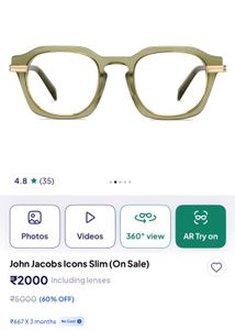 John Jacobs Icons Slim Eyeglasses