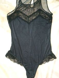 Elegant Black Lace Bodysuit