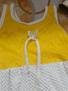 Yellow and White Sundress