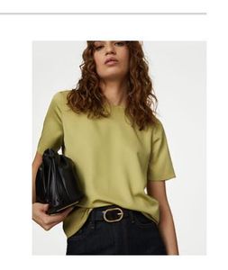 Lime Green Round-Neck T-Shirt