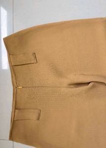 Flared Tan Trousers