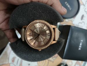 Elegant Timex Rose Gold Watch