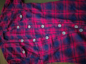 Red Plaid Shirt with Tee