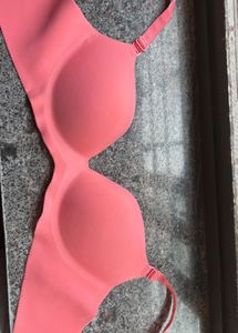 Comfortable Padded Coral Bra