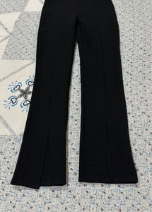 Completely new Black Flare Pants with Slits