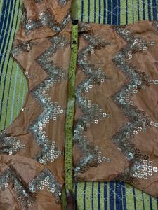 Elegant Green - Peach Lehnga