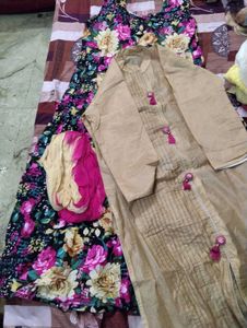 Ethnic gown with shrug ( kurta )