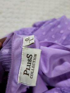 Lavender Swiss Dot Dress
