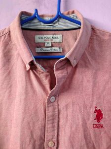 US Polo Assn. Men's pink Button-Down Shirt