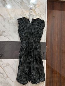 Chic Polka Dot Dress with Peter Pan Collar